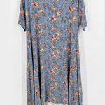 Agnes & Dora Floral Scoop Neck Short Sleeve Sway Midi Shift Dress Size XL FLAW Photo 1