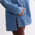 Free People Madison City Oversized Denim Jacket Medium Blue Wash Size XL NEW Photo 4