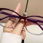 Cat Eye Anti Blue Light For Women Reading Glasses Classic Presbyopic Glasses New Purple Photo 0