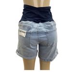 Gemma Rae Maternity Distressed Jean Shorts New With Tags Blue Size XL Photo 2