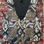 Jane Ashley Vintage 90s  Tapestry Vest With Buttons Size Small Photo 0