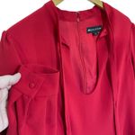 Jill Jill Stuart  Women’s Red Bow Tie Long Sleeve Mini Dress size 14 Photo 2