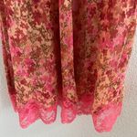 Victoria's Secret Vintage  Floral Lace Semi Sheer Night Gown Slip Dress Small Photo 4