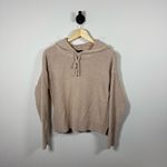 Club Monaco Women’s Boucle Relaxed Fit Hoodie in Light Pink Size S Photo 2