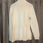 525 America  Cream Turtleneck Sweater with Button Belted Detail Size Extra Large Photo 7