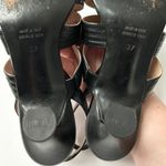 CELINE  Black Leather Strappy Heeled Sandals Size 37 IT 7 US Photo 6