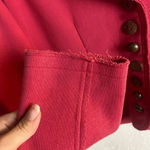 Neon Buddha Size Small Shaket Button Down Pink Boxy Boho Ornate Chunky Photo 4