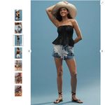 Pilcro Anthropologie The Devon Denim Shorts: Wave Print Photo 1