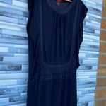 Vivienne Tam Navy Dress with Drawstring Blue medium Photo 2