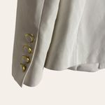 Milly Alexa Twill White Single Breasted Blazer Jacket Size 0 Photo 11