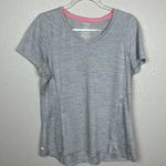 DANSKIN NOW Heather Gray Short Sleeve Workout Top size XL Photo 0