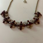 Banana Republic Gold, Red, and Pink Floral Necklace Photo 1