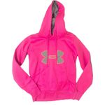 Under Armour  Hoodie Hooded Sweatshirt Size XS Cold Gear Hot Pink Gray Photo 0
