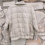 Blue b. Quilted Bomber Jacket Tan Size Medium Photo 1