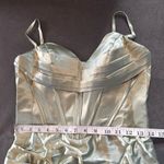 Women’s Light Green Prom Formal Dress Criss Cross Straps Leg Slit Size 8 NWOT Photo 8