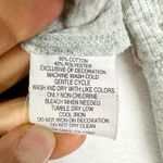 Old Navy  Vintage Y2K Henley Top Size Medium Floral Grey 00s Bella Swan Photo 5