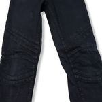 Dr. Denim Jeans Makers Size 29 27x30 Denise 101 Skinny Jeans Moto Ankle Zip Black Denim Pants Photo 4