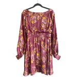 Free People New! Womens Printed Morning Light Mini Dress size 2 Long Sleeve Photo 6