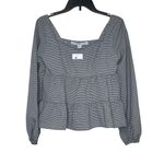 HYFVE  Women's Top Square Neck Puff Sleeves Long Sleeve Elastic Wrists Small NWOT Photo 0