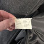 Donnybrook Coat Womens Large Wool Blend Hooded Velvet Trim Button Front Long Gray Photo 10