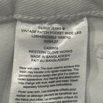 Silver Jeans  Womens 29 X 27 High Rise Wide Leg Vintage Patch Pocket Pants White Photo 2