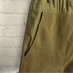 Ulla Johnson  olive green designer mixed media shorts retro chic button accent Photo 9