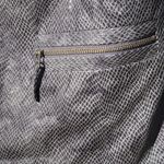 JM Collection Snake embossed fabric Gray Jacket 18 Photo 3