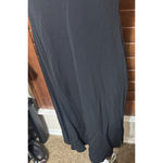 Club Monaco  Black Tank dress slinky travel knee length sz L empire waist LBD Photo 2