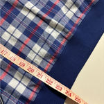 Aerie  Flannel Cotton Blue and White Pullover Sweatshirt Size Medium Top Photo 3