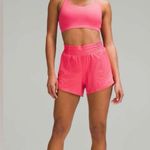 Lululemon  NWT Hotty Hot High Rise Lined 4” Shorts Size 2 Pink Glazed Photo 3