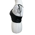 superdown Cameron Tie Strap Crop Top Women’s Size Small Black Cami Revolve Photo 4