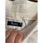 Michael Lauren French Terry flare lounge pants cream with rai ow tie at waist XS Photo 2