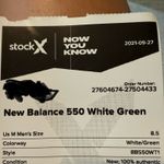 New Agenda New Balance Green 550 Sneakers Photo 6