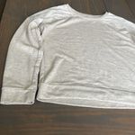 st. john's bay  Light Gray Lace Accent Sweatshirt Photo 4