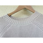 margaret o'leary Margaret O’Leary Gray Chunky Knit Merino Wool Sweater S Thick Minimalist Capsule Photo 1
