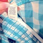 Gilly Hicks 💙SALE3/$25  SYDNEY BLUE WHITE CHECK BUSTIER SLEEVELESS SMOCK CROP TOP Photo 7