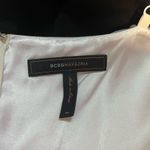 BCBGMAXAZRIA  Cream & Black Silk Spaghetti Strap Cocktail Party Dress Size 6 Photo 9