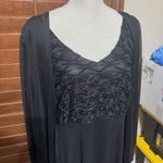 Connected Apparel Dress Women 16 Black Chiffon w/ Jacket Sparkle Formal NWOT Photo 1