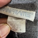 Chic Y2K 90 Mainframe women‎ Sz 9 Gray pinstripes herringbone Mini Skirt Size M Photo 2