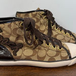 Coach  Women’s Signature C Garcia ankle high top sneaker shoe size 8.5 Photo 0