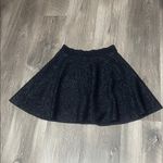 EXPRESS Elegant Black Glitter Flared Skirt Photo 1