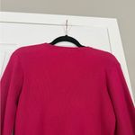 Adrienne Landau  Onyx Fur Trim Cuff Fusica Hot Pink Sweater Ski Resort Photo 7
