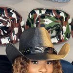 longhorn rodeo western cowboy hat Black Photo 3