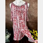 Free People  Good Morning Embellished Tunic Top Printed Cold Shoulder M Photo 12