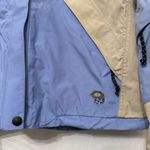 Mountain Hardwear  Conduit Ski Snowboard Jacket Blue Tan Hood Women's Size 8‎ Photo 1