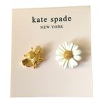 Kate Spade New York NIP Charming All Abuzz Bee Stud & Daisy Whimsical Earrings Gold Photo 2