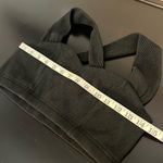 MINKPINK  black ribbed crop top bustiere, criss cross straps, stretchy, size S Photo 4