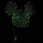 Disney parks boo crew spider web halloween glow in the dark spirit jersey M NWT Photo 5