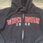 Wisconsin Zip Up Hoodie Black Size M Photo 2