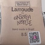 Larroudé x Gabriela Noelle Blossom Sandal In Silver Black and White Acrylic Size 8.5 Photo 7